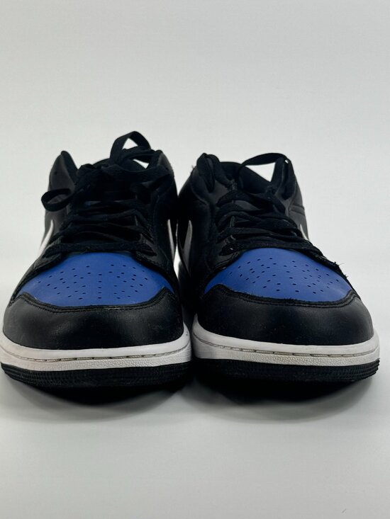 Air Jordan 1 Low \'Black Royal Toe\' 553558-042 size 13 READ